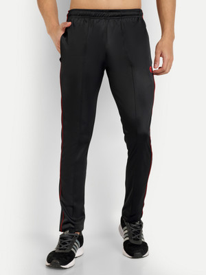 ESTRO Solid Men Black Track Pants