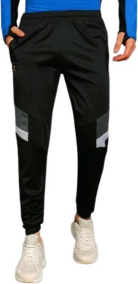 Qalm Brothers Solid Men Black Track Pants