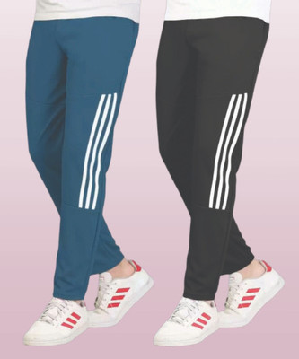 THE SARTHI FASHION WORLD Striped Men Blue, Black Track Pants