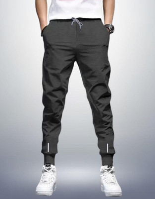 Reya Solid Men Grey Track Pants