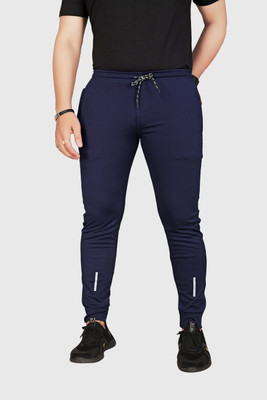 Suzaro Solid Men Blue Track Pants