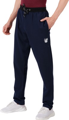 Just Live Fashion Solid Men Dark Blue Track Pants