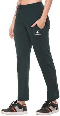 Diwazzo Solid Women Green Track Pants