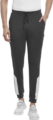 Ajile By Pantaloons Self Design Men Grey Track Pants