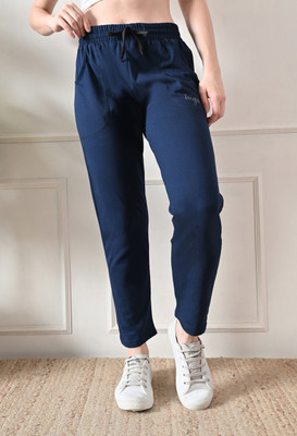 IUGA Solid Women Blue Track Pants