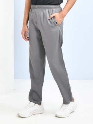 SKYKNIT Self Design Men Grey Track Pants