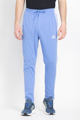 ADIDAS Striped Men Blue Track Pants