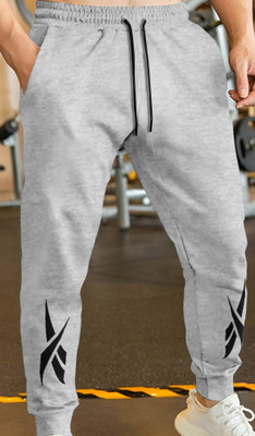 VCANEE Solid Men Grey Track Pants