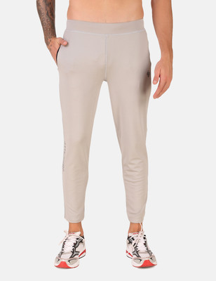 John Ally Solid Men Grey Track Pants
