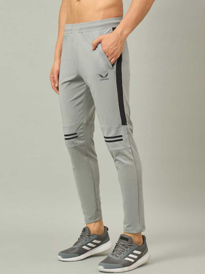 Black wizard Solid Men Grey Track Pants