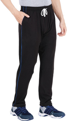 Guide Solid Men Black Track Pants