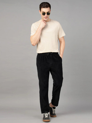 UNICOWESTONESTORE Solid Men Black Track Pants