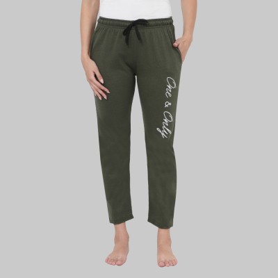 Priyansh Enterprises Printed Women Green Track Pants