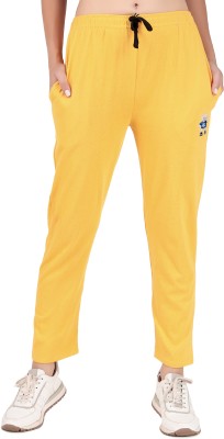 JECKWARD Solid Women Yellow Track Pants