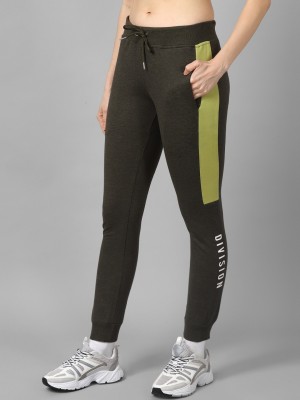 M7 By Metronaut Colorblock Women Olive Track Pants