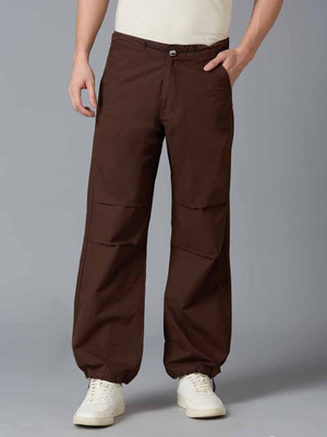 true colors of india Loose Fit Men Brown Trousers