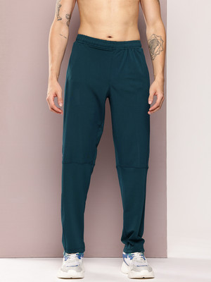 Turnfit Solid Men Dark Green Track Pants
