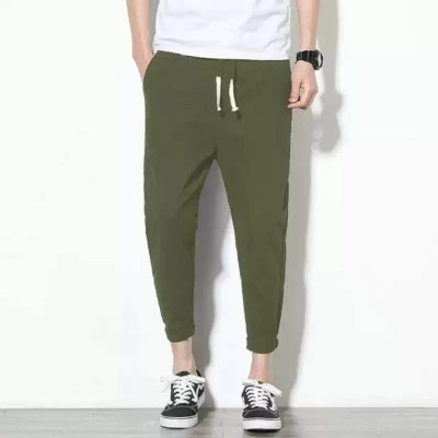 Megapoint Solid Men Green Track Pants