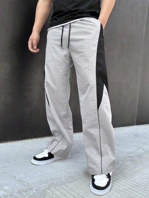 TICKLE TOES Solid Men Grey Track Pants