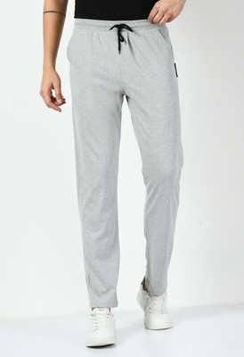 Indistar Solid Men Grey Track Pants