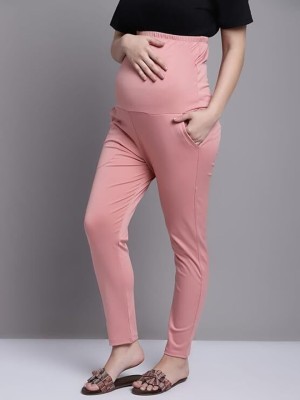 WELL-KEPT Self Design Women Pink Track Pants