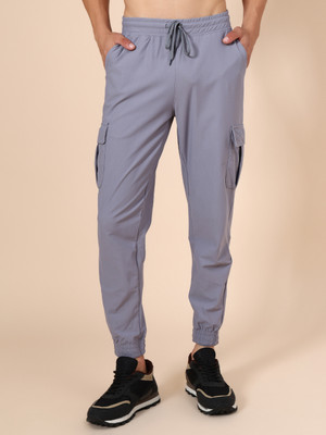 V-MART Solid Men Grey Track Pants