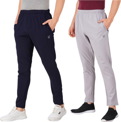 OFFENDERS Solid Men Silver, Dark Blue Track Pants