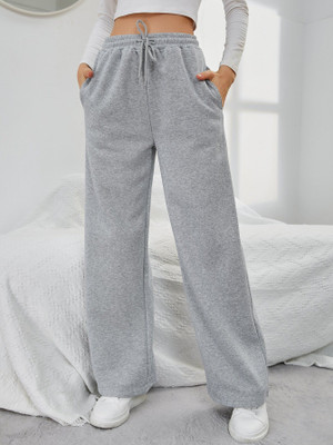 WARCOURT Solid Women Grey Track Pants