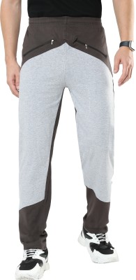 SURYA MAX Printed, Colorblock Men Brown, White Track Pants