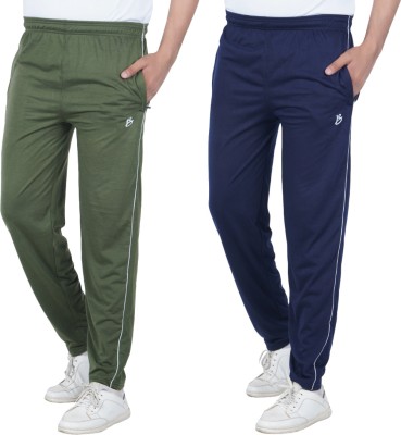 BLACK COOL Solid Men Green, Dark Blue Track Pants