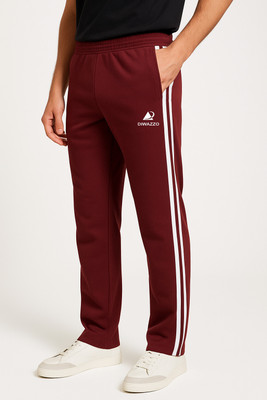 Diwazzo Printed Men Maroon Track Pants