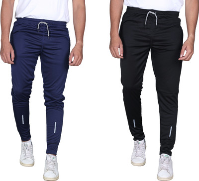 CLOTVIN TREND Striped Men Blue, Black Track Pants