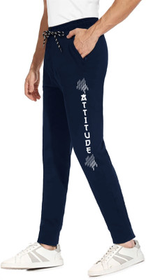 AVOLT Printed Men Blue Track Pants