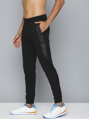 HRX by Hrithik Roshan Solid Men Black Track Pants