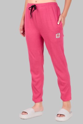 JECKWARD Solid Women Pink Track Pants