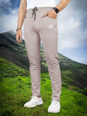 kvm digital Solid Men Silver Track Pants