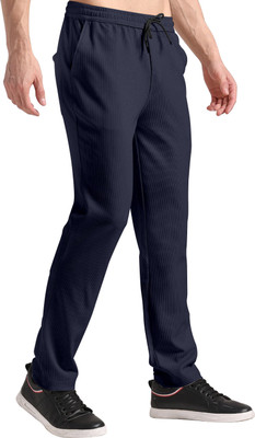 METRONAUT Solid Men Dark Blue Track Pants