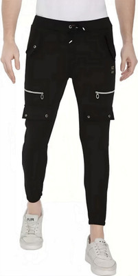 Mindsart GENZ Striped Men Black Track Pants