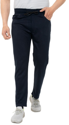 GEE 5 Solid Men Dark Blue Track Pants