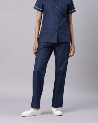 weprotectu Solid Women Dark Blue Track Pants