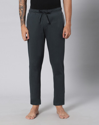 AVOQ Solid Men Grey Track Pants