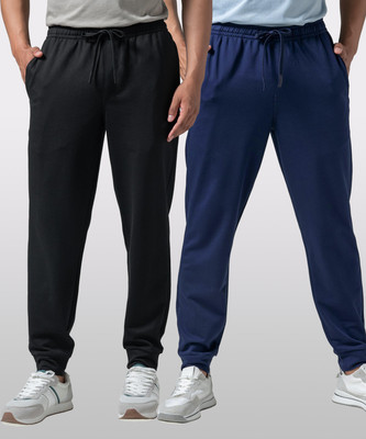 TIGERSNAKE Solid Men Black, Dark Blue Track Pants