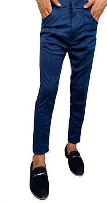 HoC Solid Men Black Track Pants
