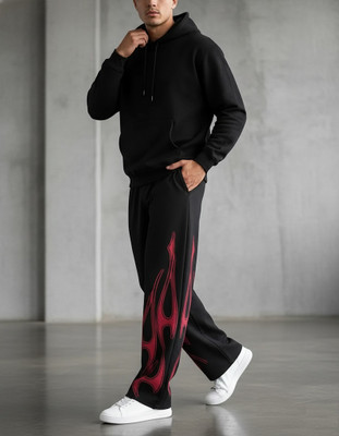 McCARTHY Printed Men Black Track Pants