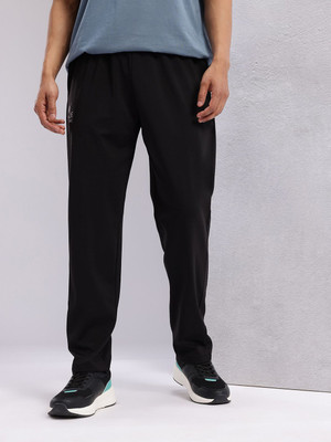 HRX by Hrithik Roshan Checkered Men Black Track Pants