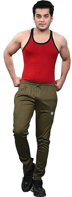 Neocardin Solid Men Brown Track Pants