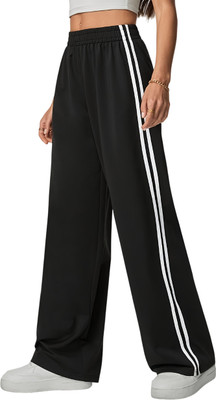 Dockstreet Solid Women White Track Pants