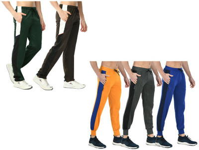 KAVYA Colorblock Men Multicolor Track Pants