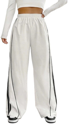 Tabadtod Loose Fit Women White Trousers