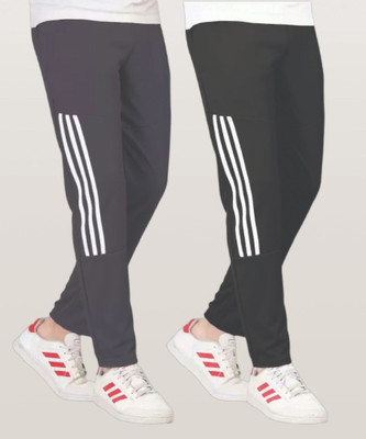 OHGORY Striped Men Black, Grey Track Pants